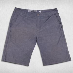 BKE Hybrid Oliver Bermuda Shorts Mens 38/23 Navy Standard Fit Lightweight Pocket